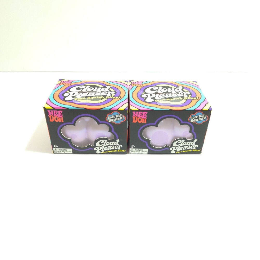 Lot of 2 NeeDoh Cloud Pleaser Pure Squish Bliss Stress Toy New In Box